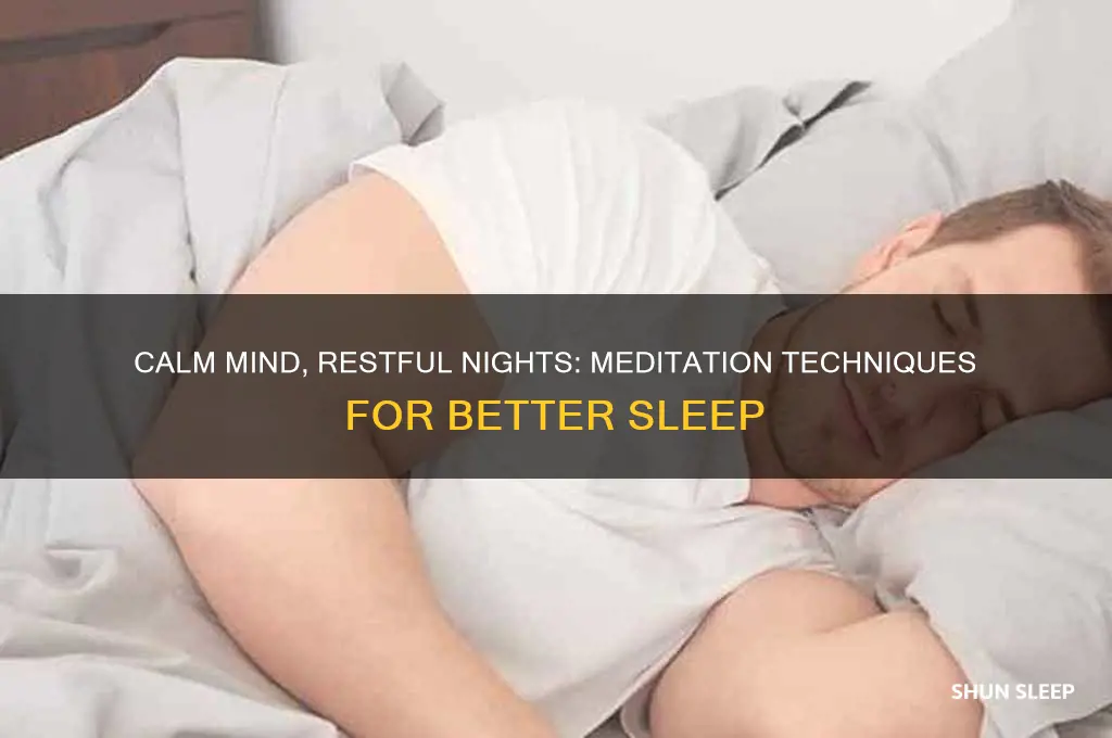how to meditate to get sleep