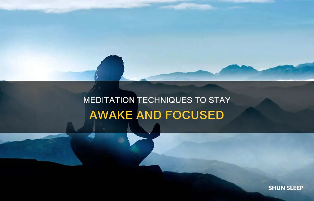 how to meditate without sleeping