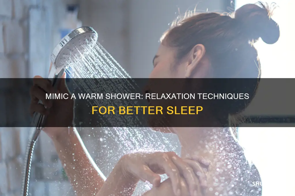 how to mimic a warm shower to help sleep