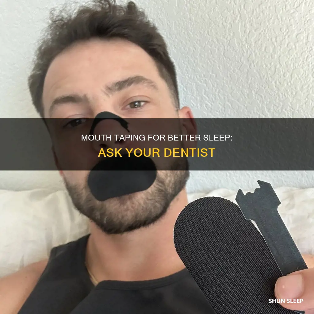 how to mouth tape for better sleep ask the dentist