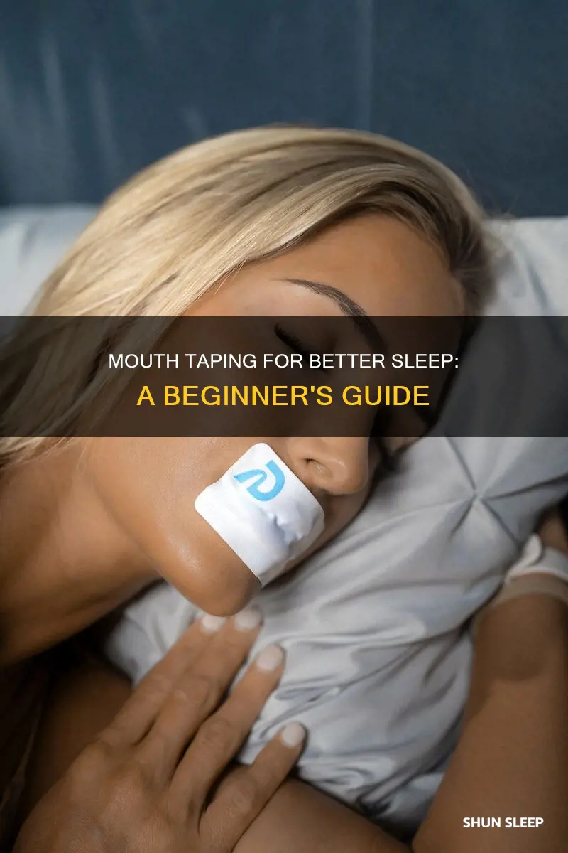 how to mouth tape for better sleep