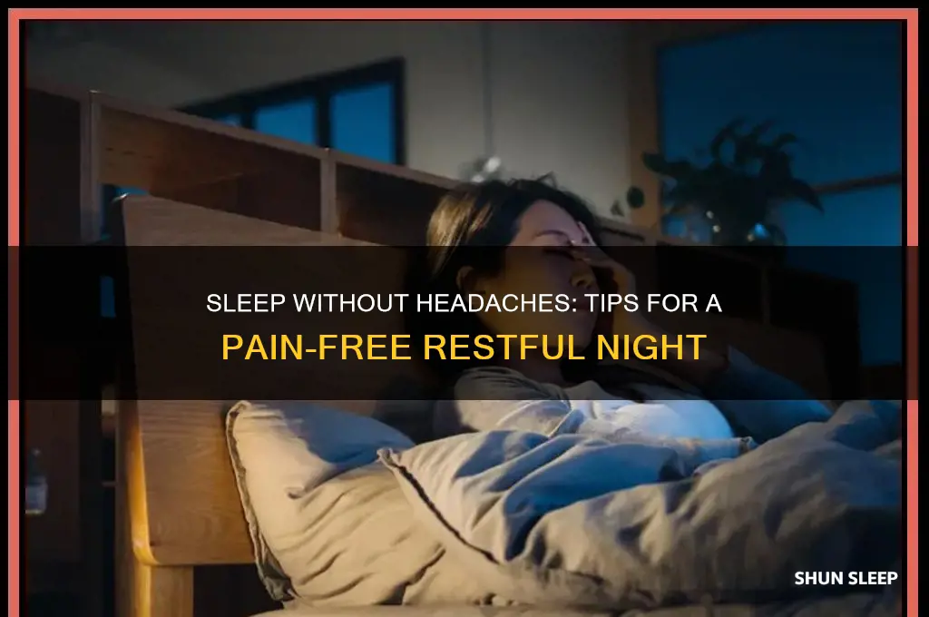 how to not get a headache while sleeping