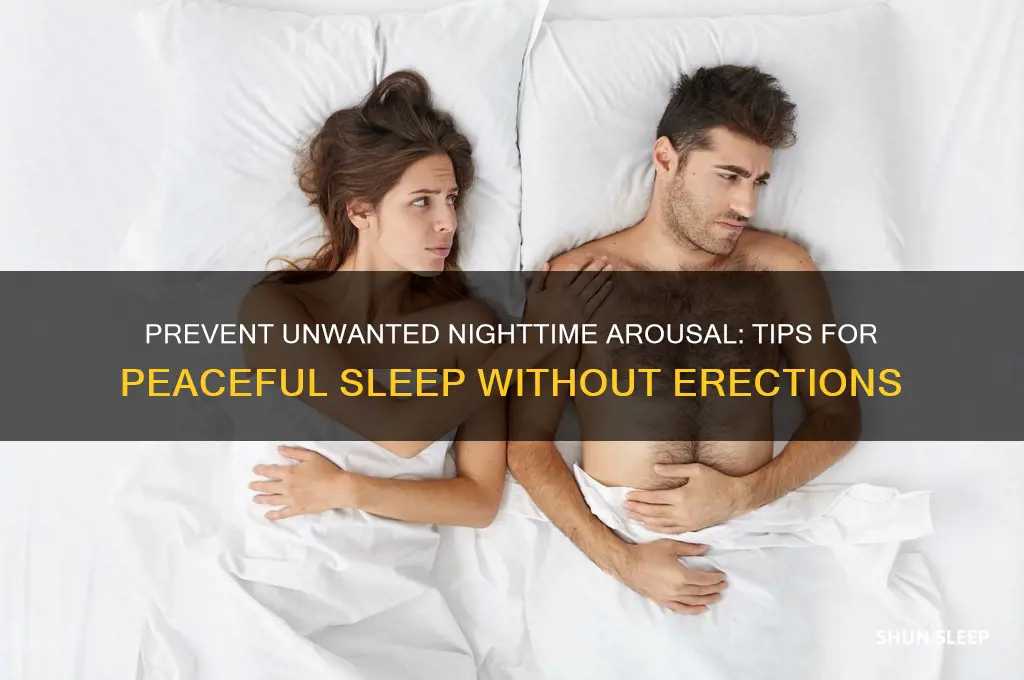 how to not get hard while sleeping