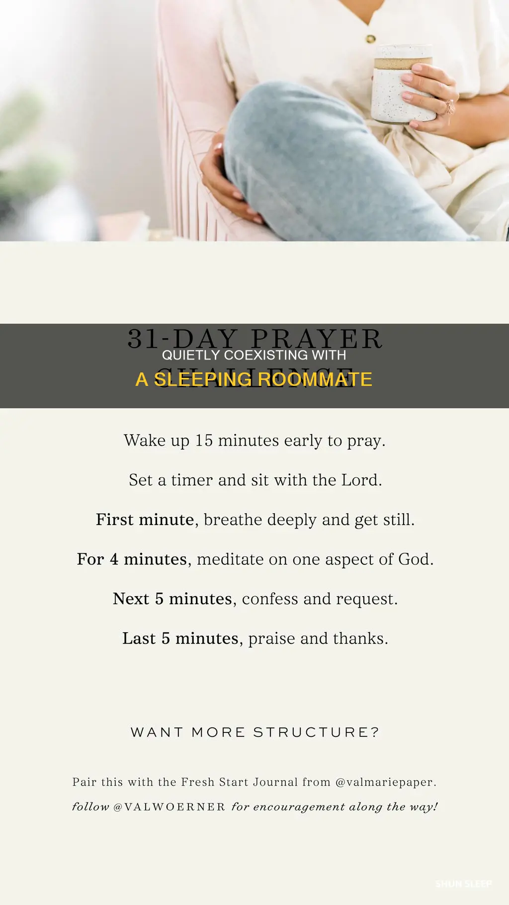 how to not wake up someone sleeping wile