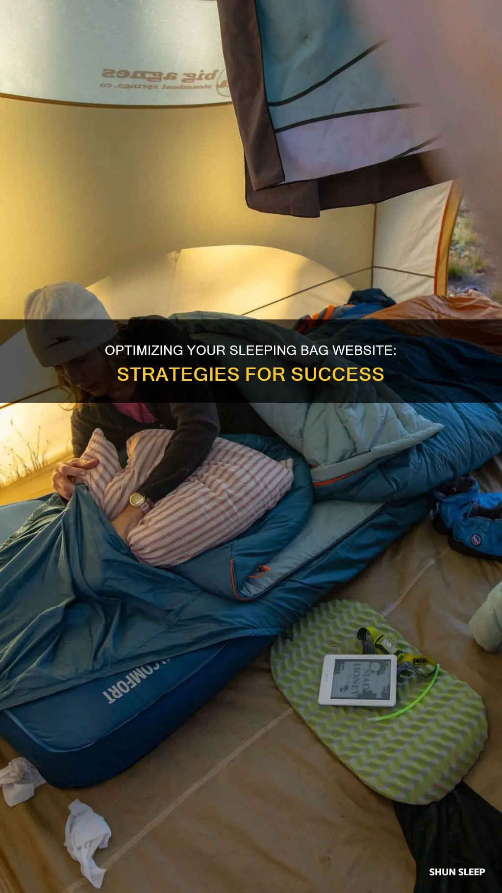 how to optimize my sleeping bag website