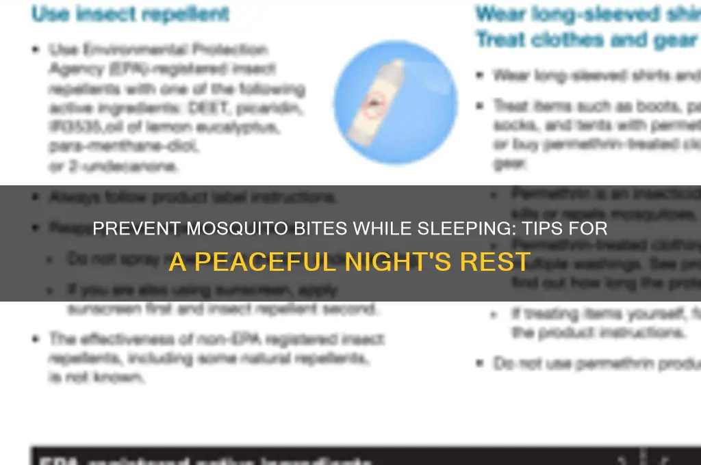 how to ot get bitten when sleep