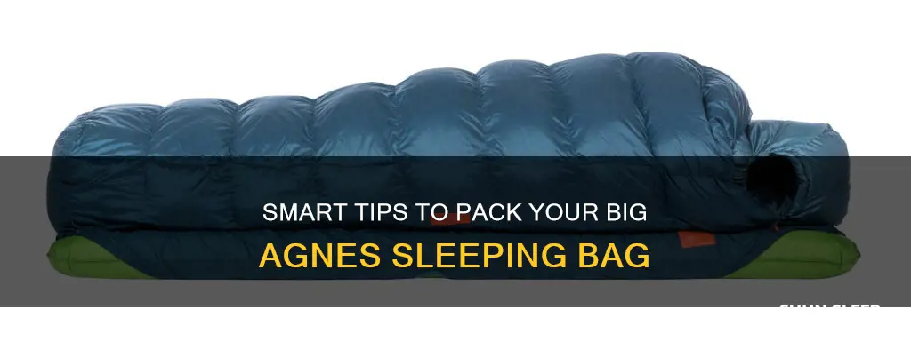how to pack a big agnes sleeping bag