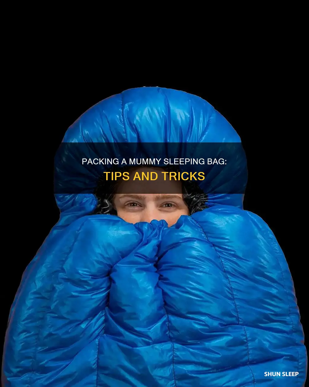 how to pack a mummy sleeping bag