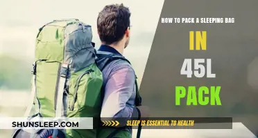 Smartly Packing a Sleeping Bag in a 45L Backpack