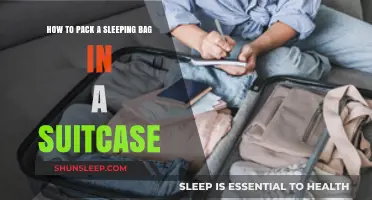 Packing a Sleeping Bag: Suitcase Edition