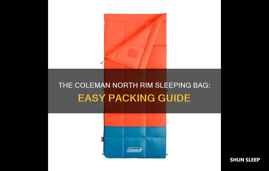 how to pack coleman north rim sleeping bag