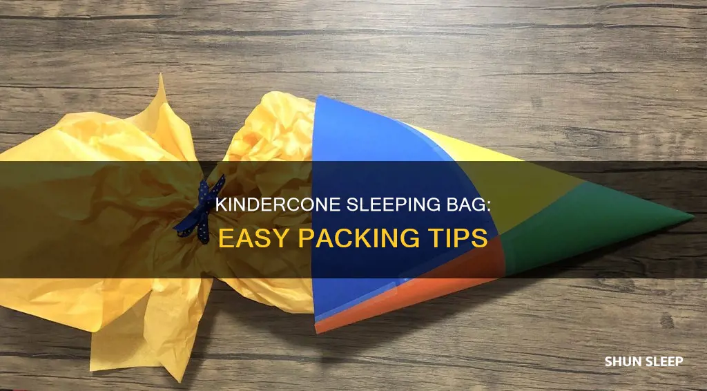 how to pack kindercone sleeping bag