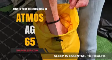 Atmos AG 65: Packing Sleeping Bags Efficiently