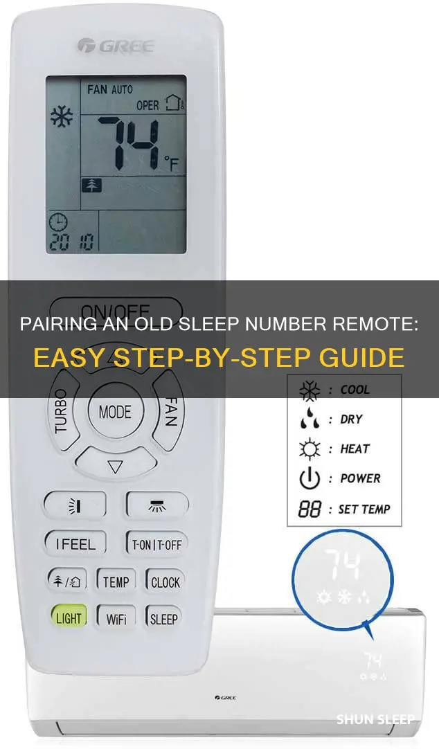 how to pair an old sleep number remote