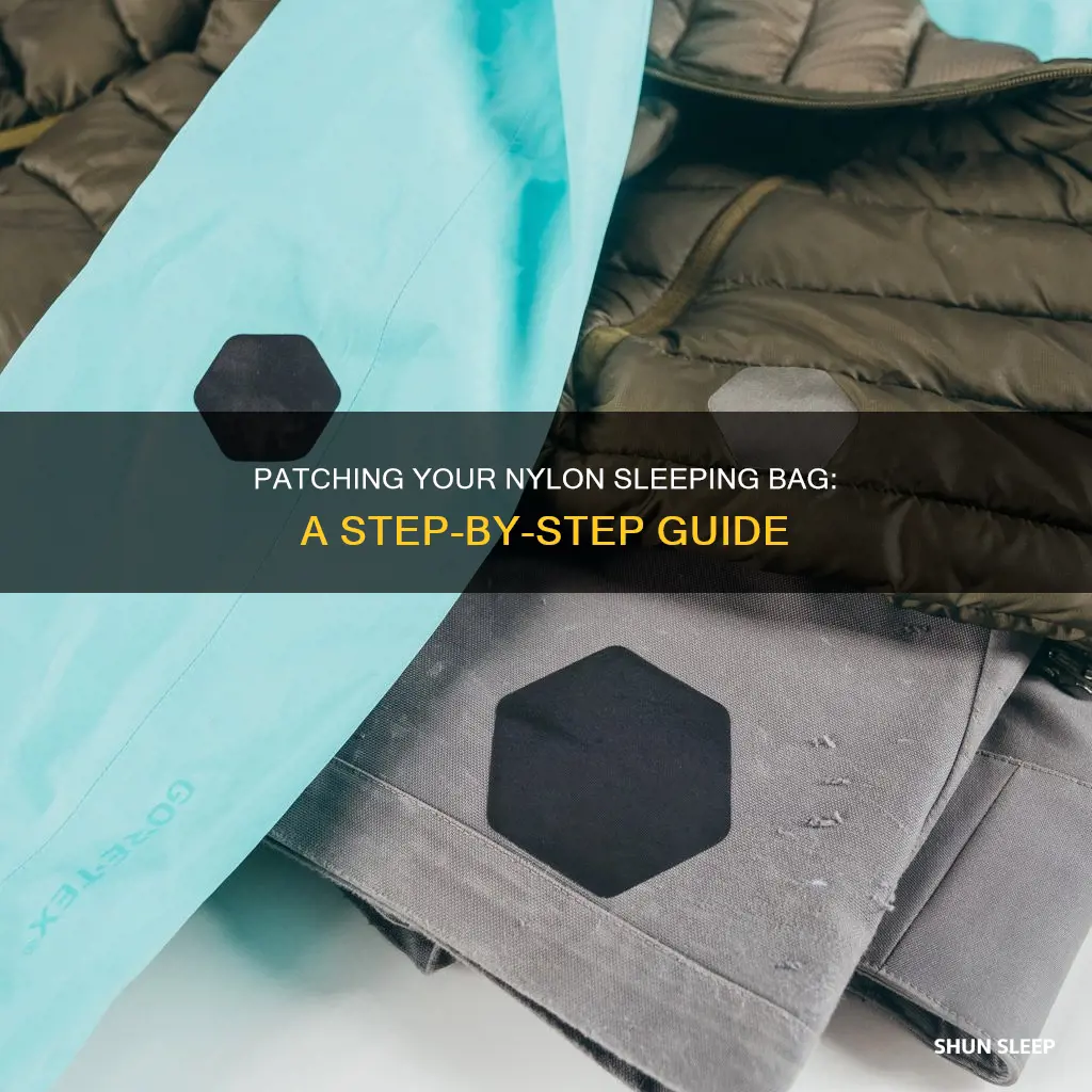 how to patch a nylon sleeping bag