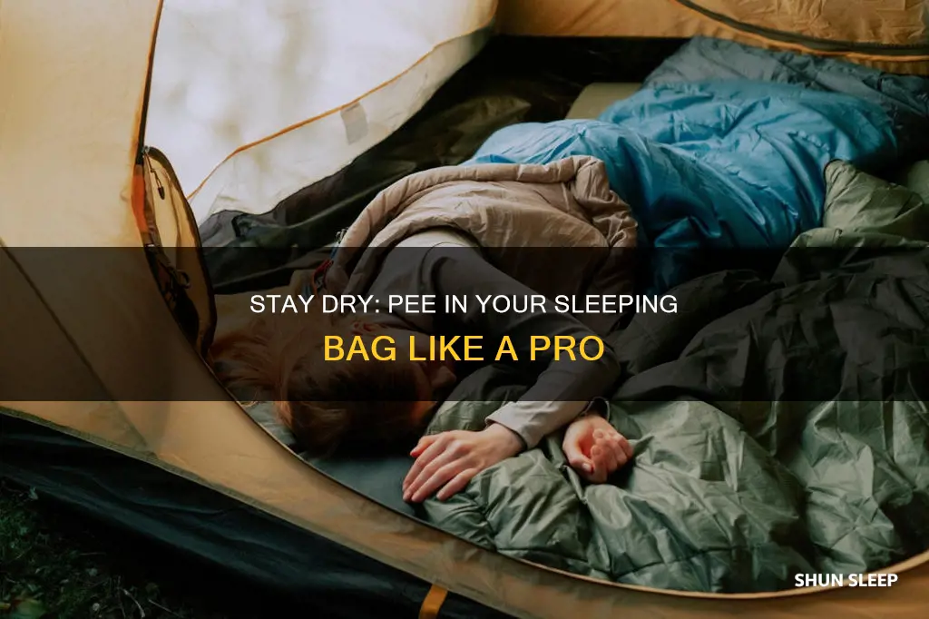 how to pee in a sleeping bag