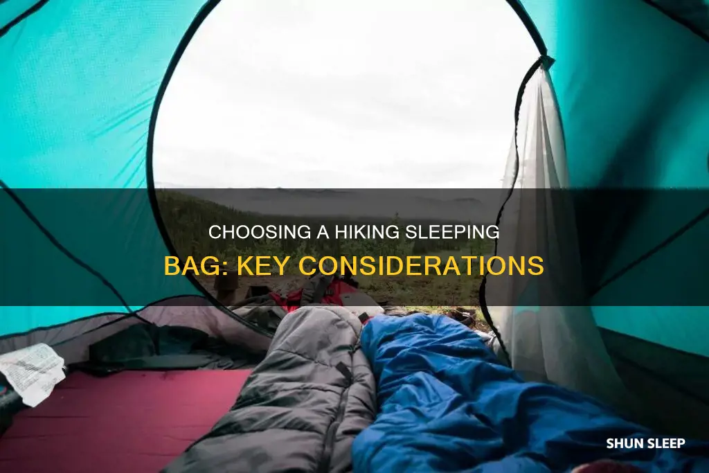 how to pick a hiking sleeping bag