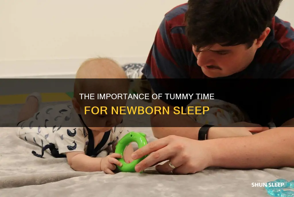 how to place newborn on tummy for sleep
