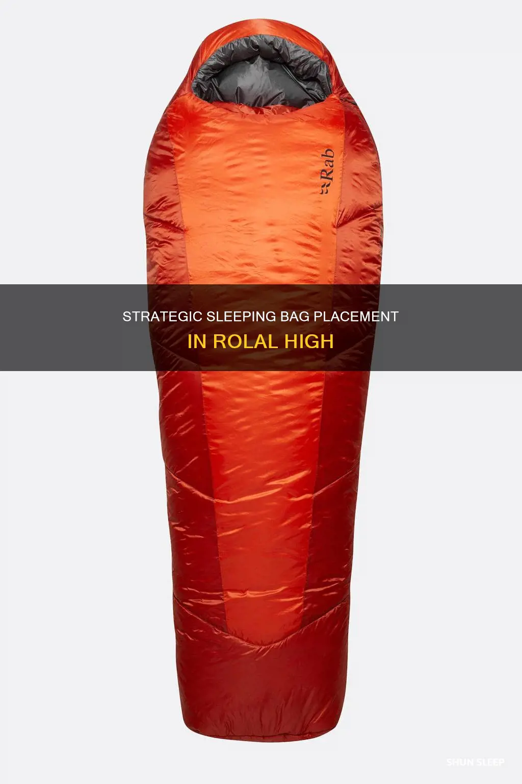 how to place sleeping bags in rolal high