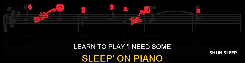 how to play i need some sleep on piano