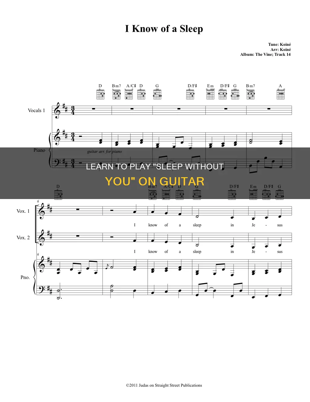 how to play sleep without you