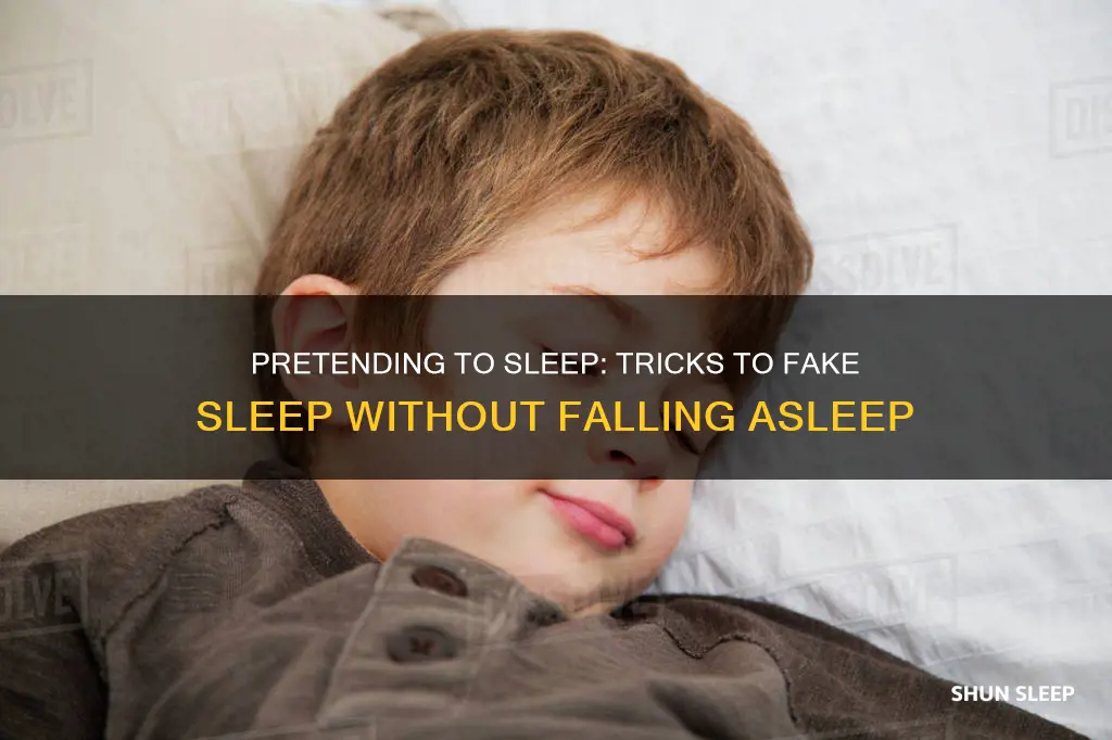 how to pretend to sleep without falling asleep