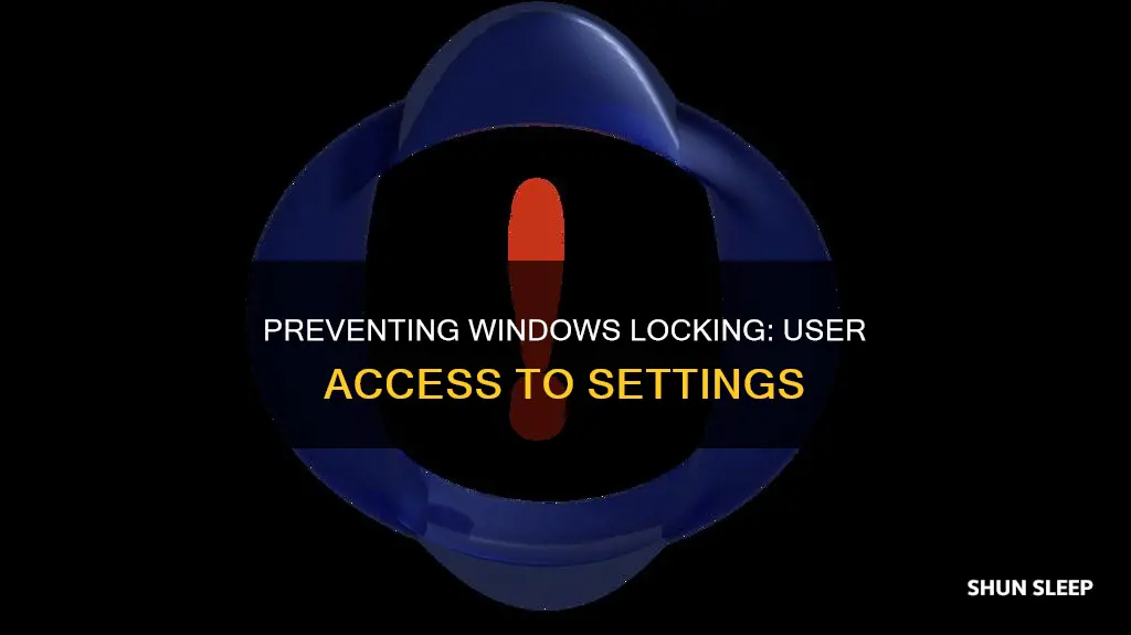 how to prevent windows from locking sleeping without admin privileges