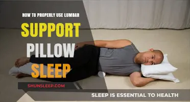 Lumbar Support Pillow: Better Sleep, Aligned Spine