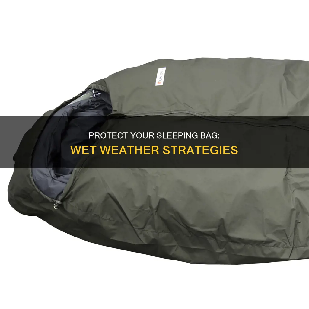 how to protect a sleeping bag in wet weather