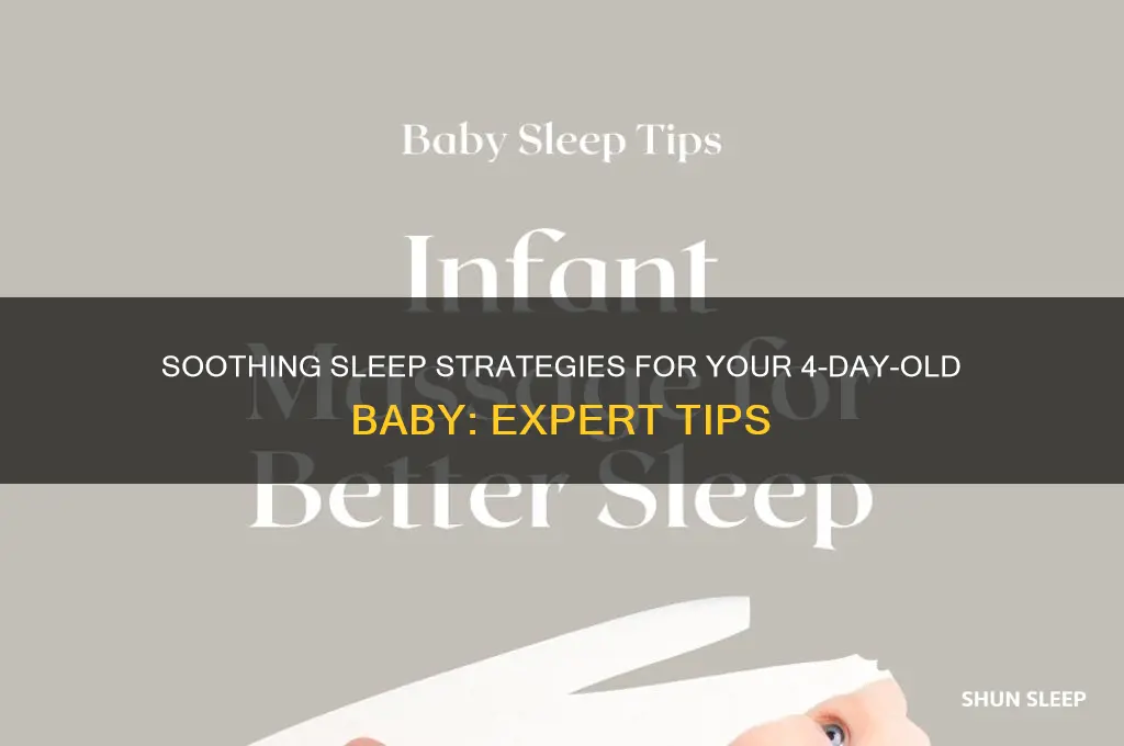 how to put 4 day old baby to sleep
