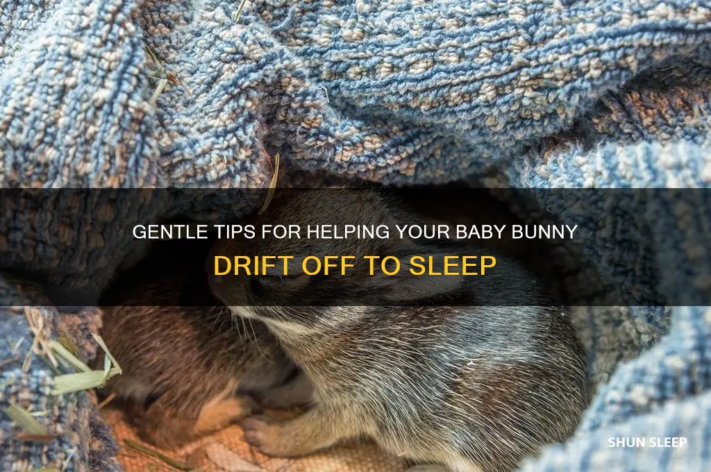 how to put a baby bunny to sleep