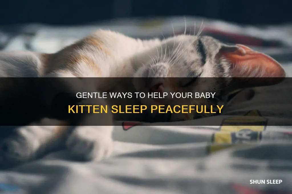 how to put a baby kitten to sleep