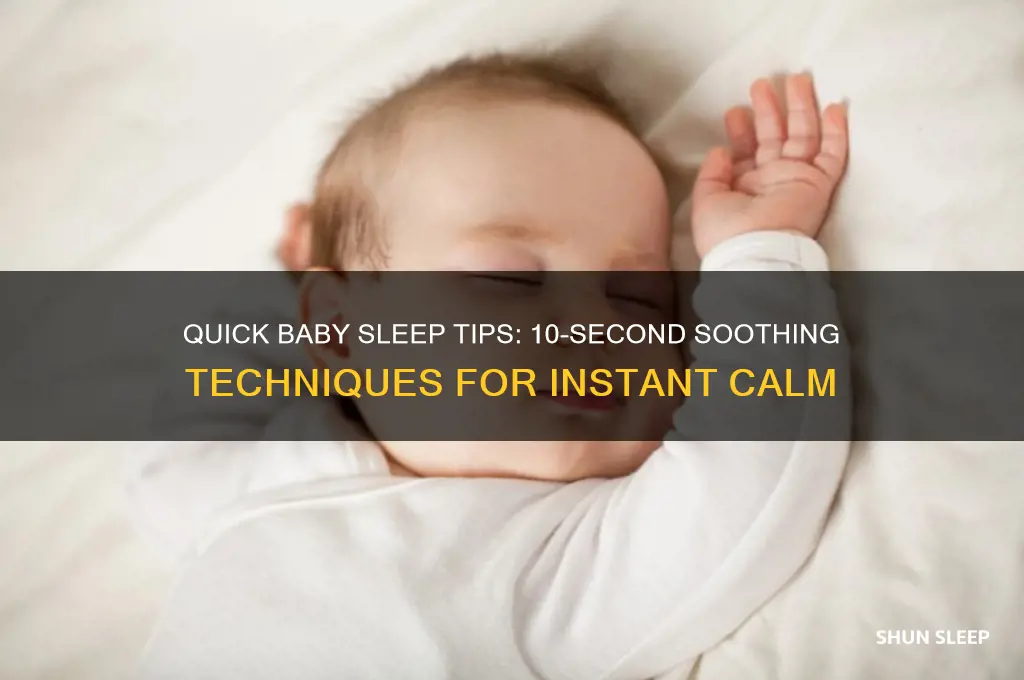 how to put a baby to sleep in 10 seconds