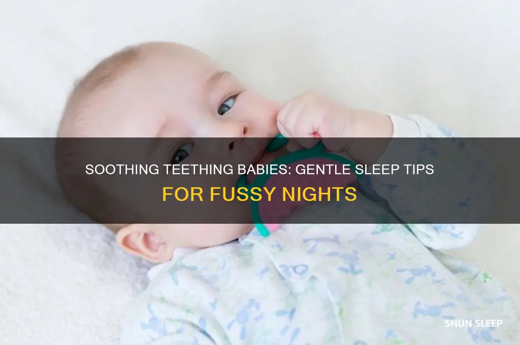 how to put a baby to sleep when teething