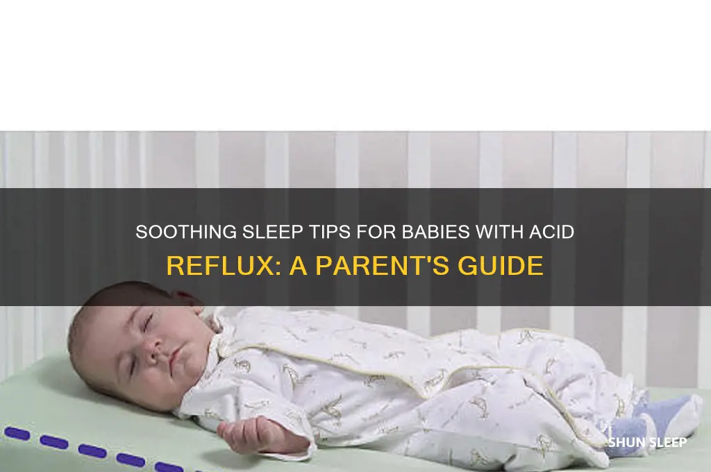 how to put a baby to sleep with acid reflux