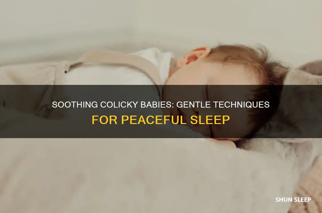 how to put a baby with colic to sleep