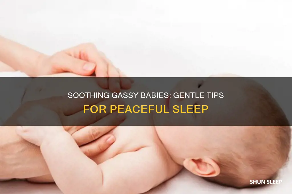how to put a gassy baby to sleep