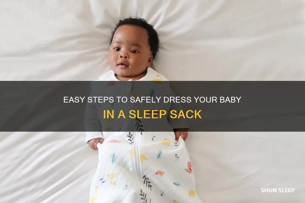 how to put a sleep sack on a baby