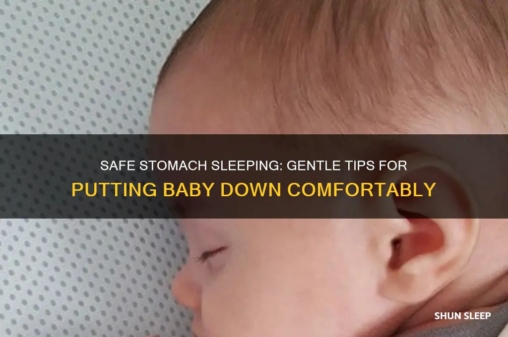 how to put baby down to sleep on stomach