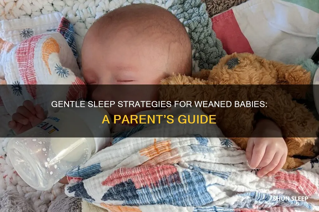 how to put baby to sleep after stopping breastfeeding