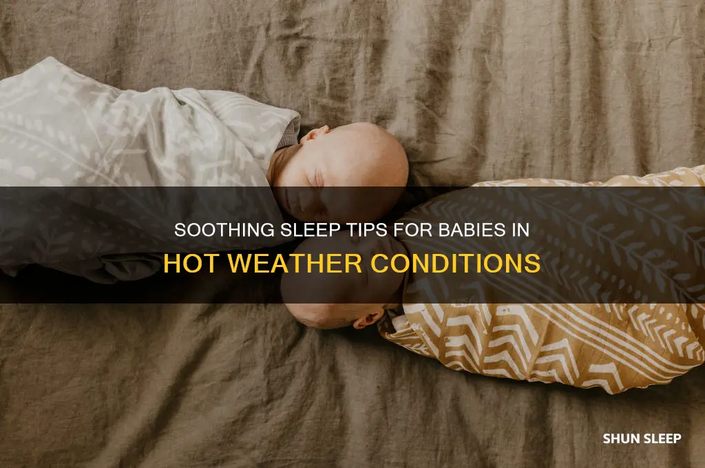 how to put baby to sleep in hot weather