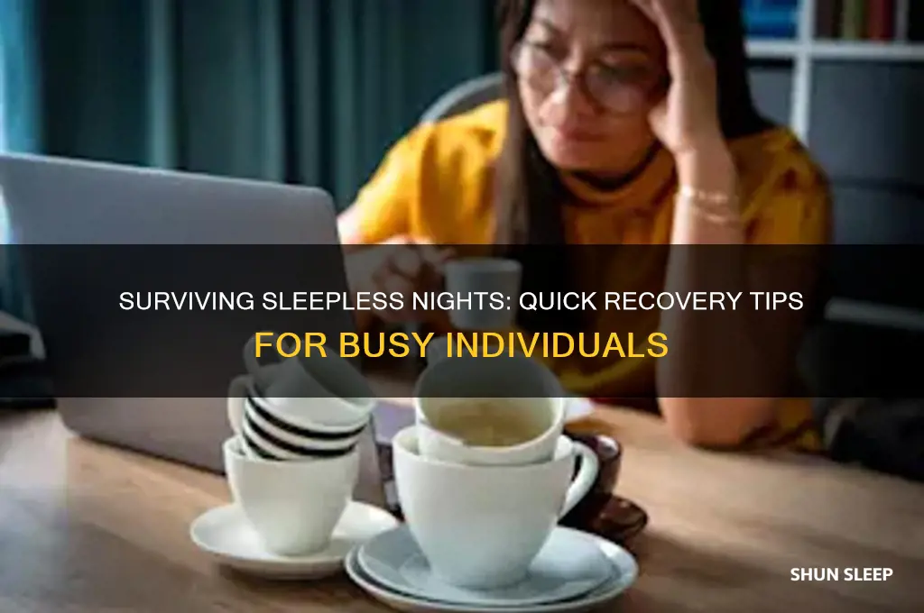 how to recover from getting no sleep