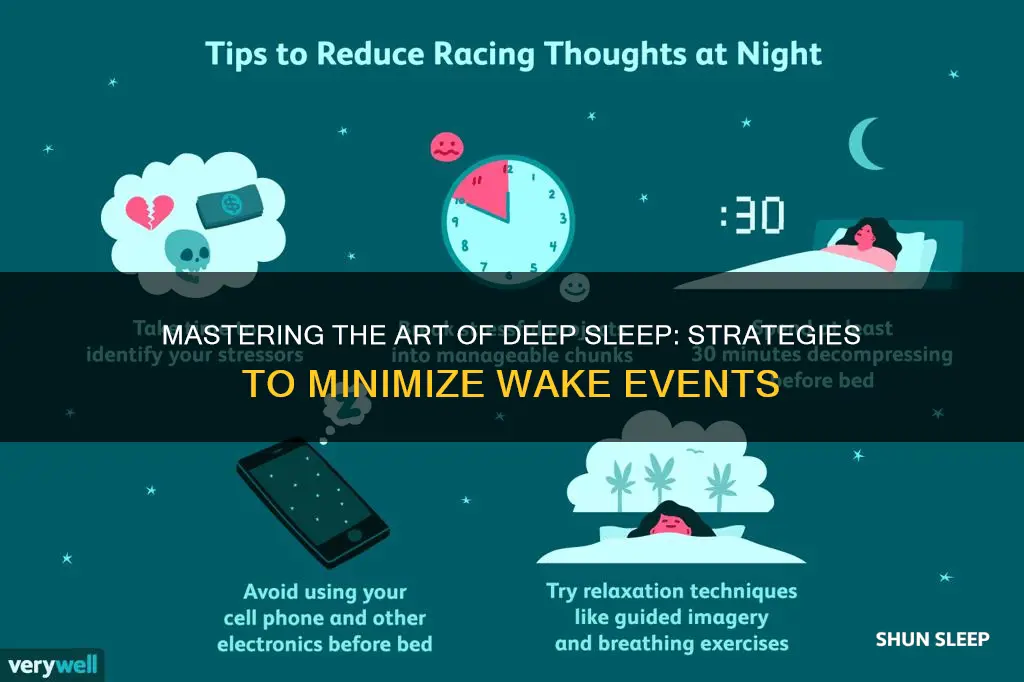 how to reduce wake events during sleep