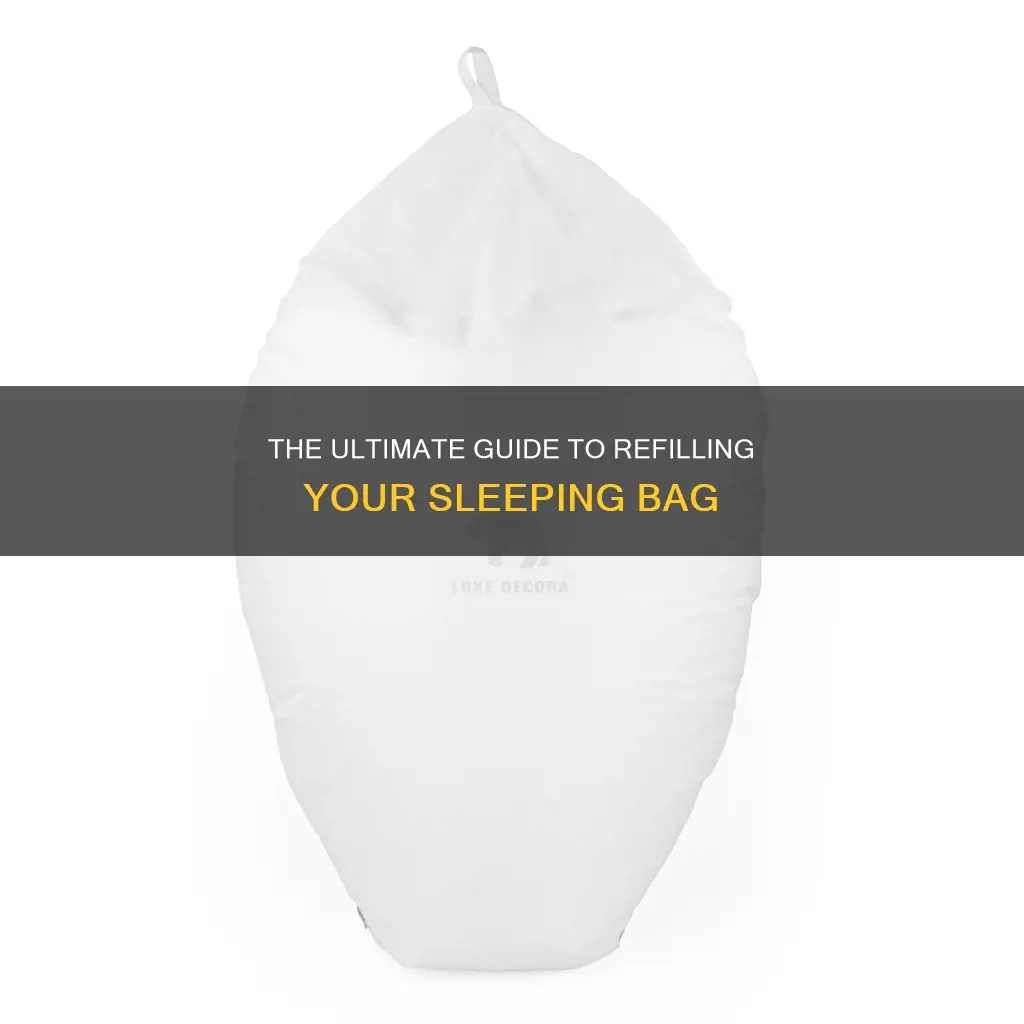 how to refill a sleeping bag