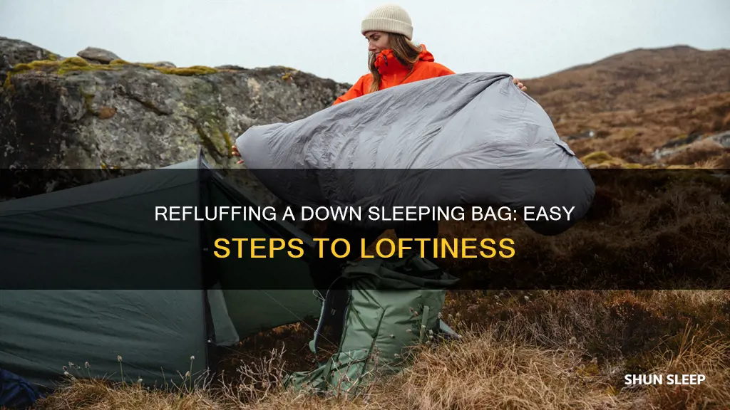 how to refluff a down sleeping bag