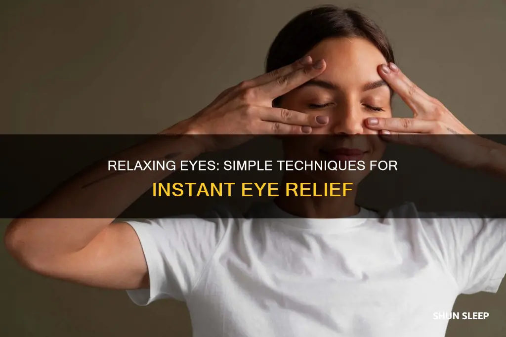 how to relax your eyes without sleeping