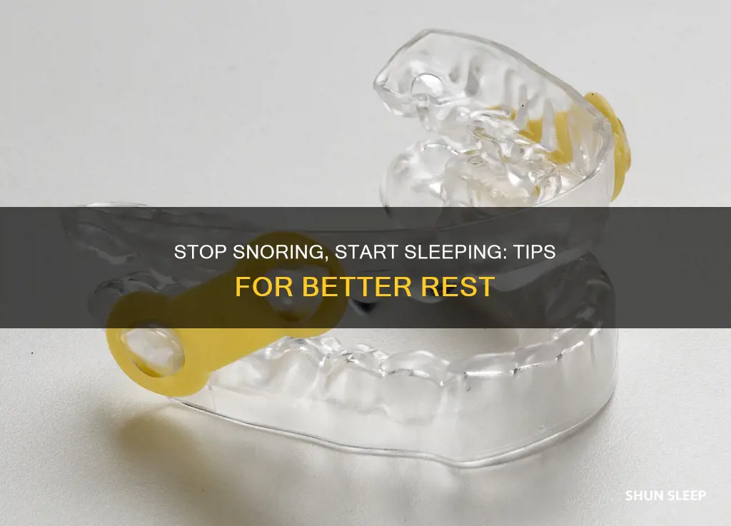 how to relieve snoring for better sleep