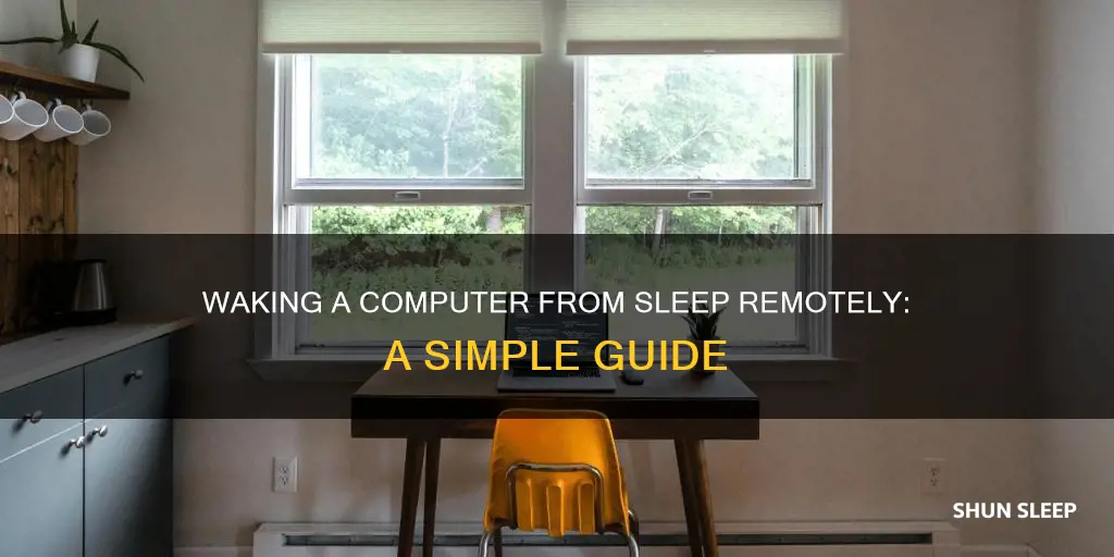how to remotely wake a computer from sleep