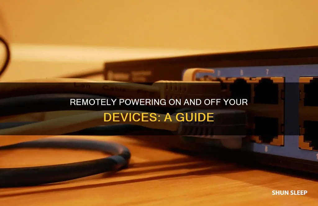 how to remotely wake up and sleep