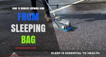 Get Rid of Chewing Gum on Your Sleeping Bag